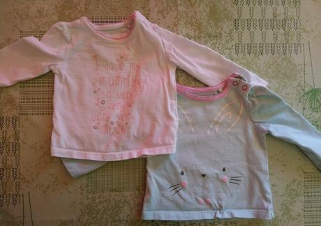 2 ks tričiek mummy a zajac, tu 62-68 cm, tu,68