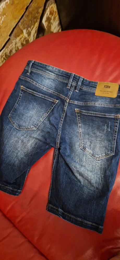 Riflové krátke nohavice s, s