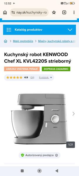 Skúsenosti s kuchynským robotom Kenwood Chef XL