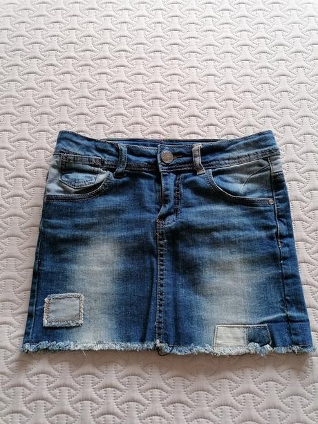 Dievčenská rifľová sukňa, crashone,146