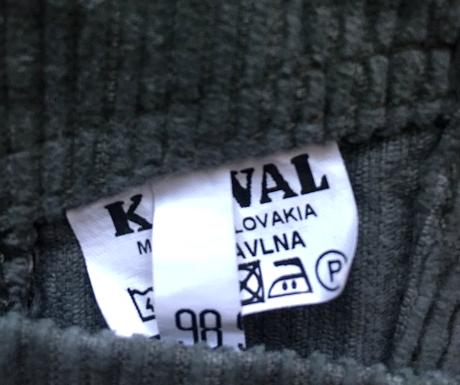 Katval - zateplené menčestráky 98, katval,98