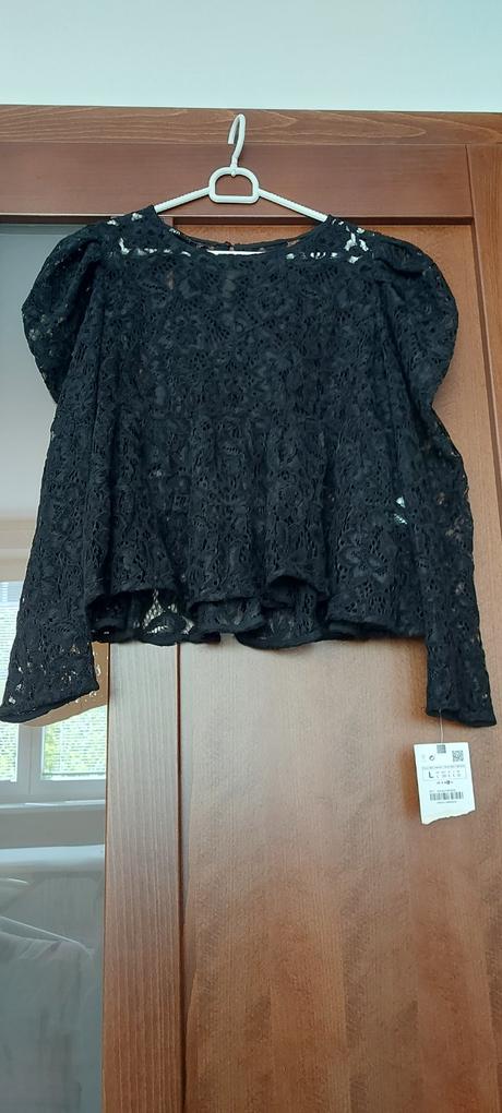Čipkovaná blúzka zara, zara,l