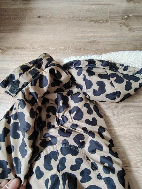 H&m zimný overal a rukavice s leo vzorom, h&m,92