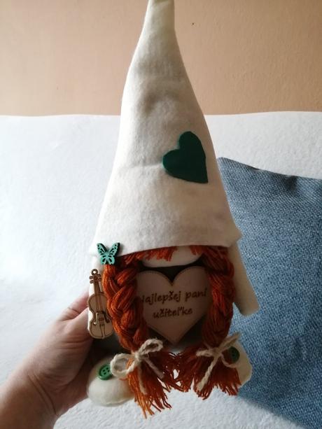 Dekorácia pre najlepšiu pani učiteľku výška cca 35,