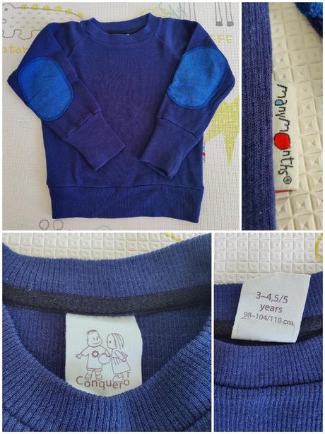 Manymonths merino pulóver, 98