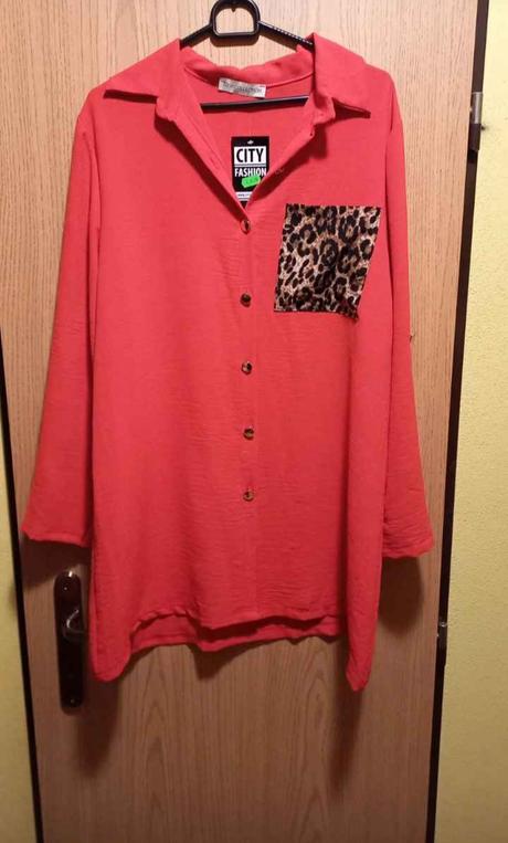 Nová červená košeľa uni veľ.m až xxl, 