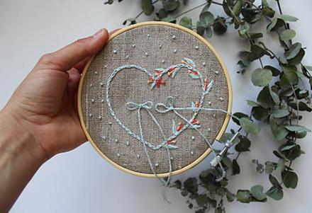 Pod obrúčky- srdce v kruhu, 