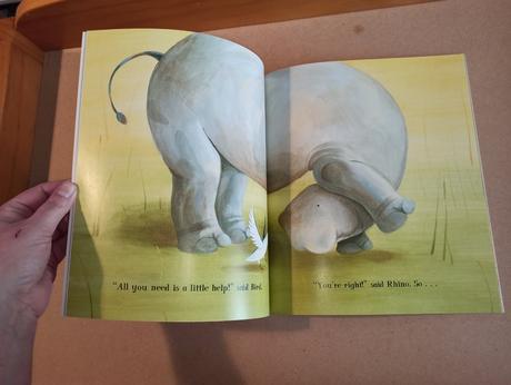 Rhino's great big itch,