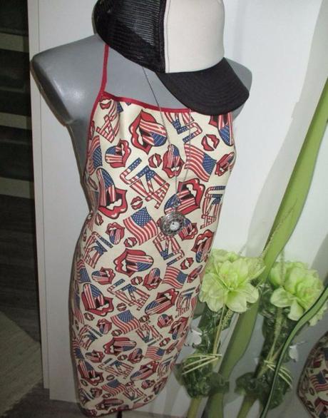 Štýlová zástera s motívom u.s.a., 