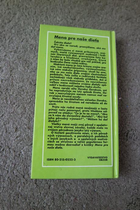 Meno pre naše dieťa, 