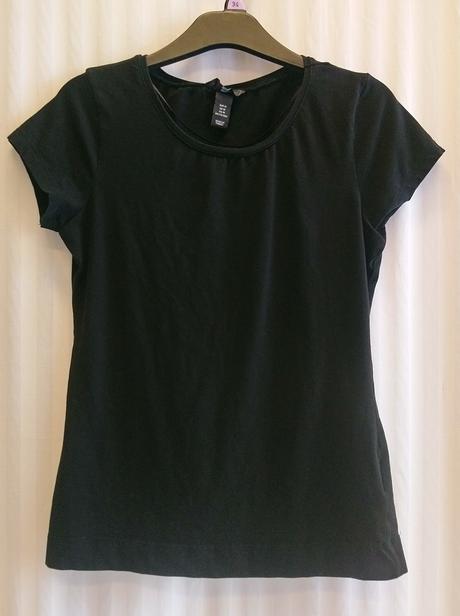 Dámsky elastický čierny top, h&m, m, h&m,m