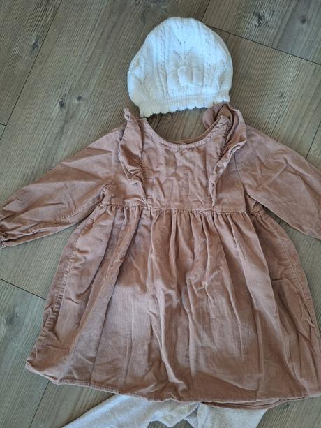 Jesenné saty plus pančušky a ciapka h&m, h&m,86