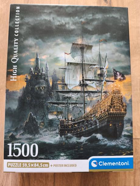 Puzzle pirátska loď 1500ks, 