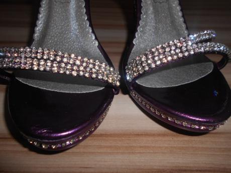 Fialové kamienkové sandálky zn. toplay, 39