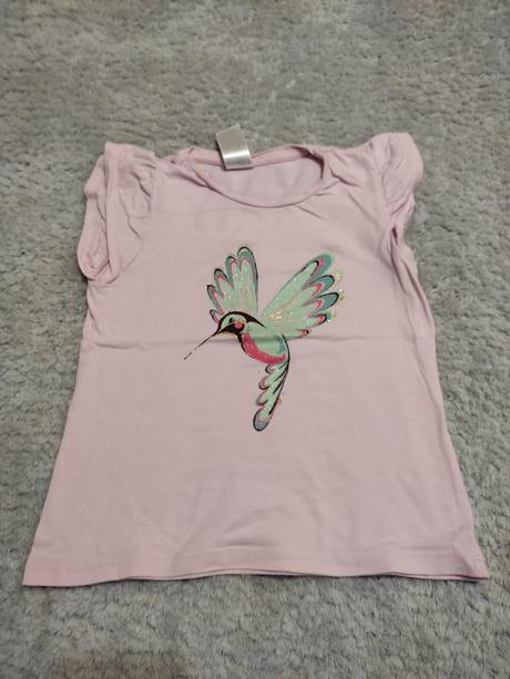 Tričko s kolibrikom 4-5r, c&a,110
