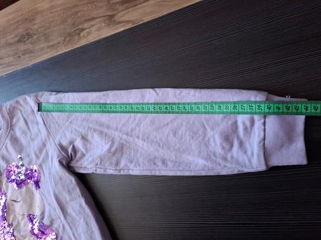 Tenká mikina s flitrami jednorožec, sinsay,128