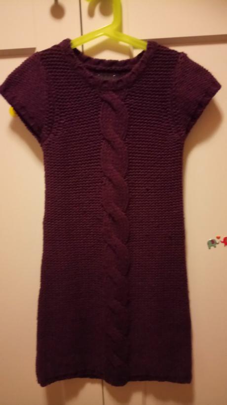 Pletené šaty 122/128, tcm,122