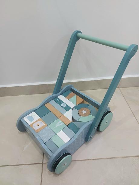 Little dutch vozík s kockami,