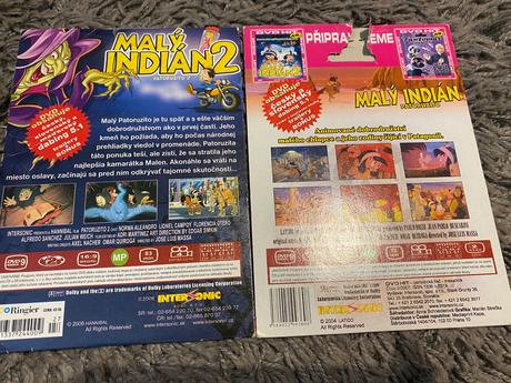 Krásne rozprávkové dvd malý indián 2 dvd,