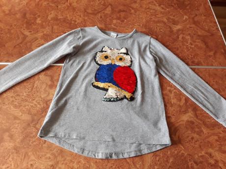 "meniace"tričko so sovičkou, 128
