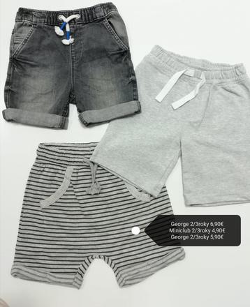 Kraťasy bavlnené rifľové, 98