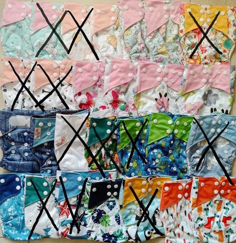 Vkladacie látkové nohavičkové plienky,