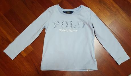 Dievčenské tričko s dlhými rukávmi  ralph lauren, ralph lauren,104