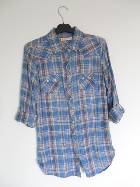 Károvaná košeľa, denim co,38