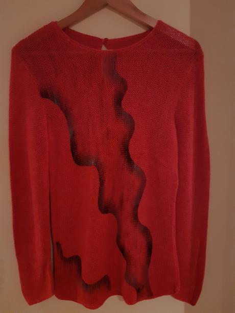 Červený sveter - vyrobený na slovensku, 38