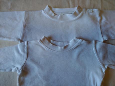 Biele tričká, 2 ks, 62