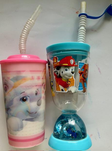 Paw patrol 2x poháre so slamkou, 