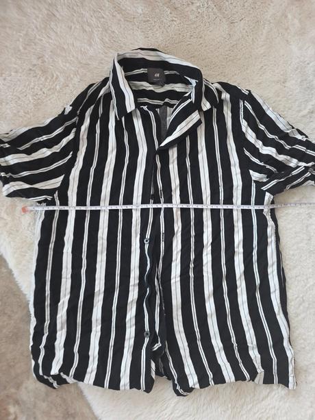 Pásikava košeľa pánska s, h&m,s