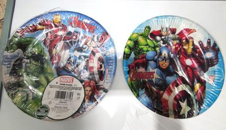 Papierové poháriky a taniere avengers, slamka iron,