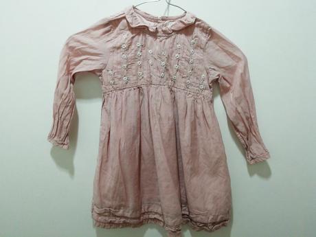 Ružové vyšívané šaty next, next,98