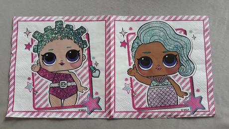 Servítky na spracovanie,