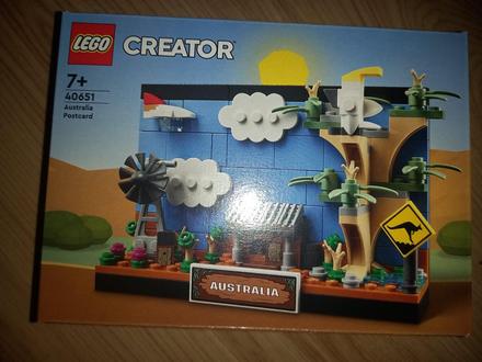 Austrália lego pohľadnica, 