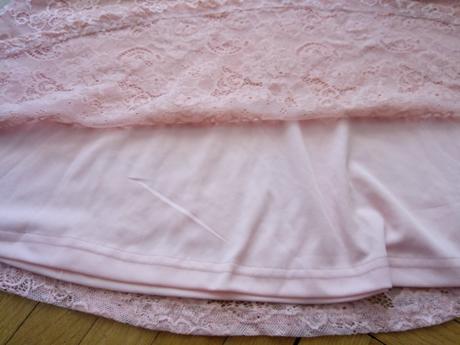 Marhuľové čipkované šaty, new look,134