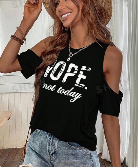 Tričko s výrezom na ramenách, 38 / l / m