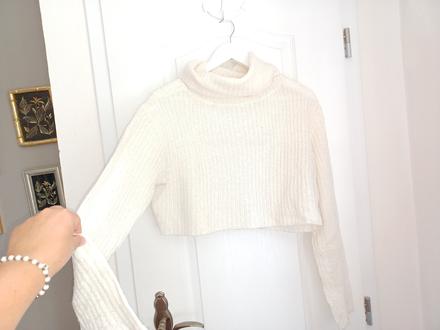 Crop rolák pulover s/l, h&m,m