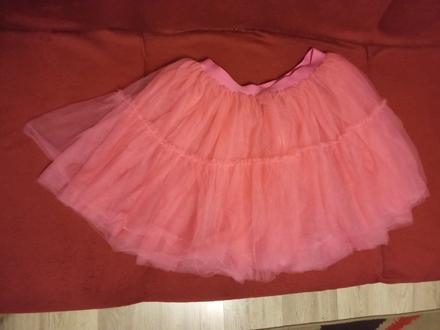Tutu neónovo ružová tylová sukňa, tezenis,152