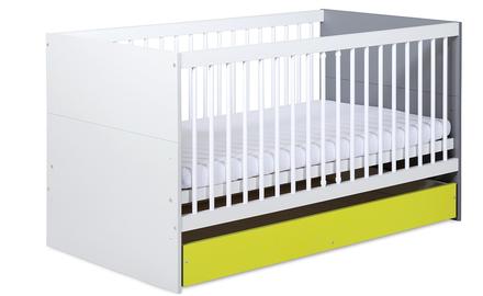 Postieľka irene lime so šuflíkom 140x70, šírka (cm): 70,dĺžka (cm): 140