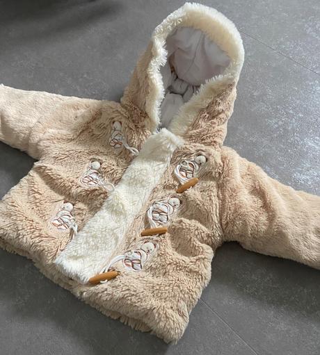 Prechodný teddy kabátik veľ. 6-9m, 74