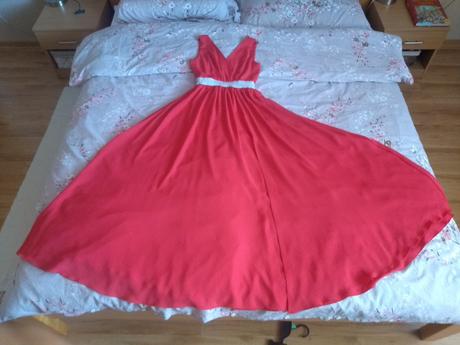 Spoločenské šaty malinové, 38