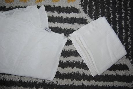 Bavlnené plienky 2ks, 2 kg - 6 kg