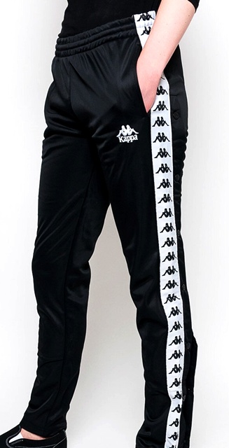 Dámske čierne tepláky/tepláky kappa, kappa,m