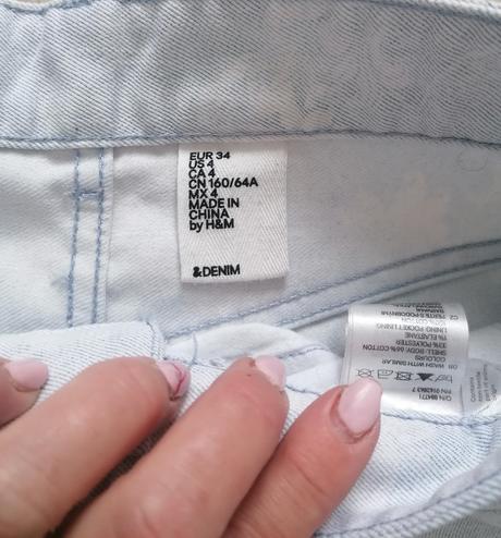 Riflové kraťasky h&m č.34, h&m,34