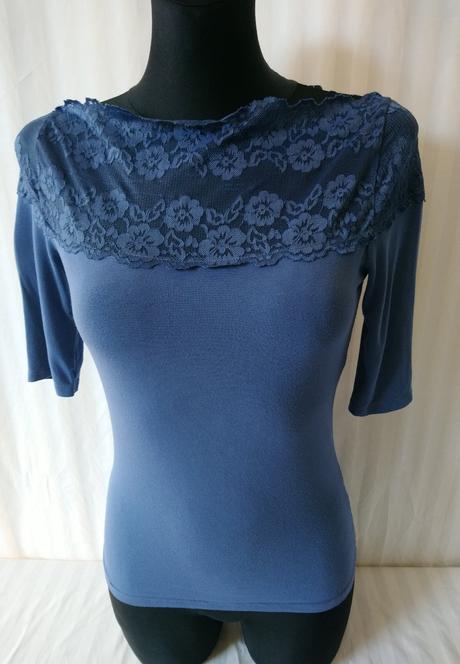 Dámsky modrý elastický top, river island, river island,xs