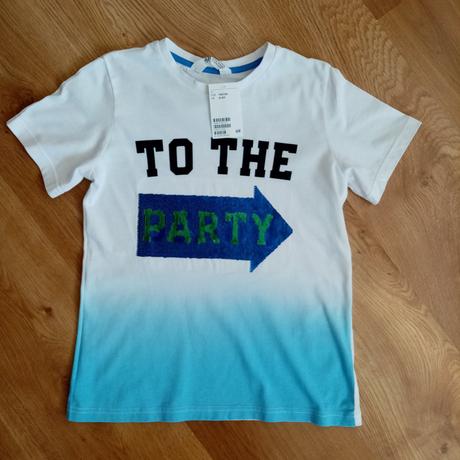 Tričko s flitrami, h&m,134 / 140