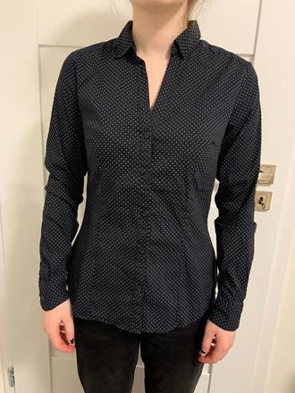 Bodkovaná košeľa, h&m,38