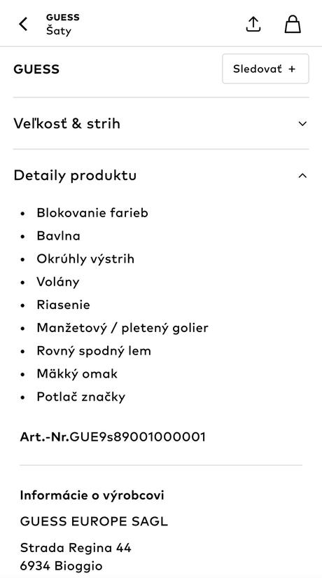 Guess šaty v.170..16 rokov s visačkou, guess,170